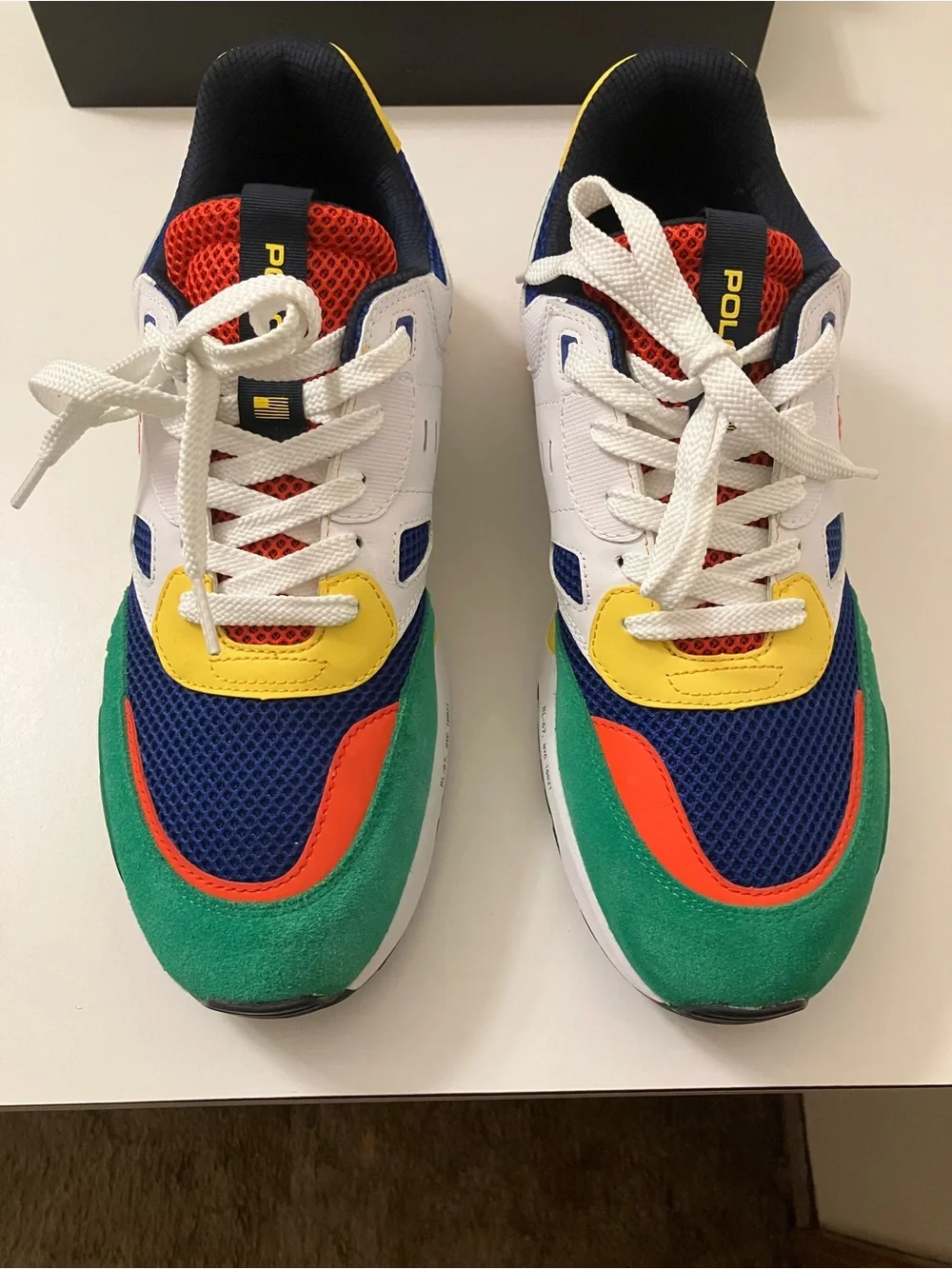 Polo by Ralph Lauren trackster 275 multicolor sneakers men’s size 10.5 worn 2x
